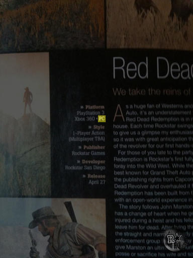Слух: Red Dead Redemption может выйти на PC